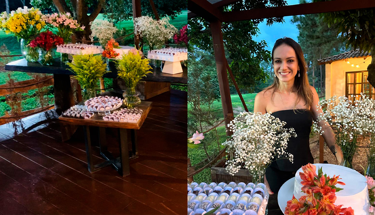 Gabi Jabour comemora aniversário com mega jantar na Fazenda Churrascada