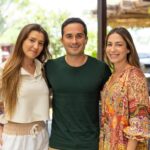 Maria Eduarda Mendes, Guto Jabour e Luiza Melo, sócios-proprietários do Izzi Wine Garden