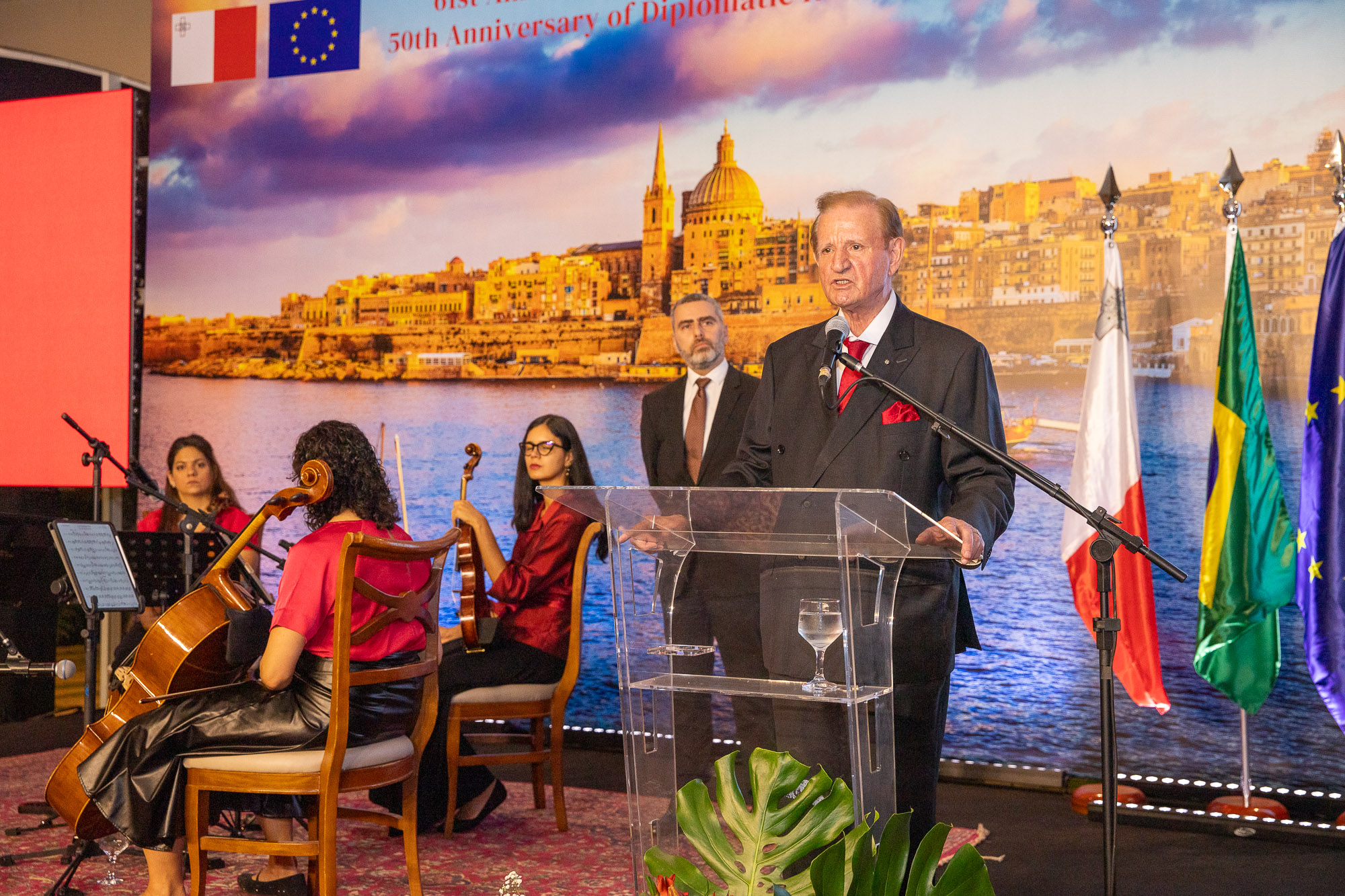 Embaixada de Malta celebra independência e laços com o Brasil em coquetel
