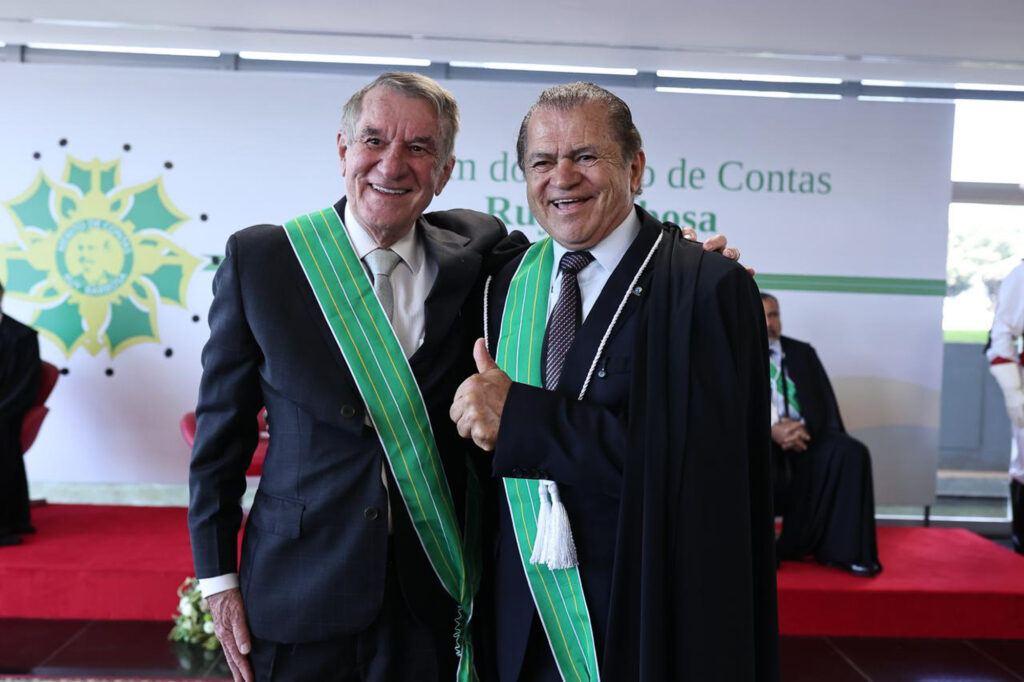 Ministro do TCU, Valmir Campelo, e presidente Manoel de Andrade