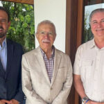Raul Sabóia, o ex-presidente da República José Sarney e o presidente do TJMA Froz Sobrinho | Foto: Arquivo pessoal