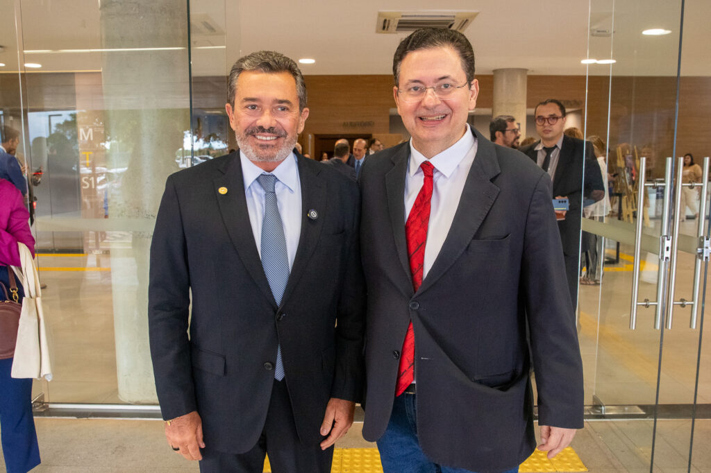 O presidente do TCU Vital do Rêgo e Antônio Campos