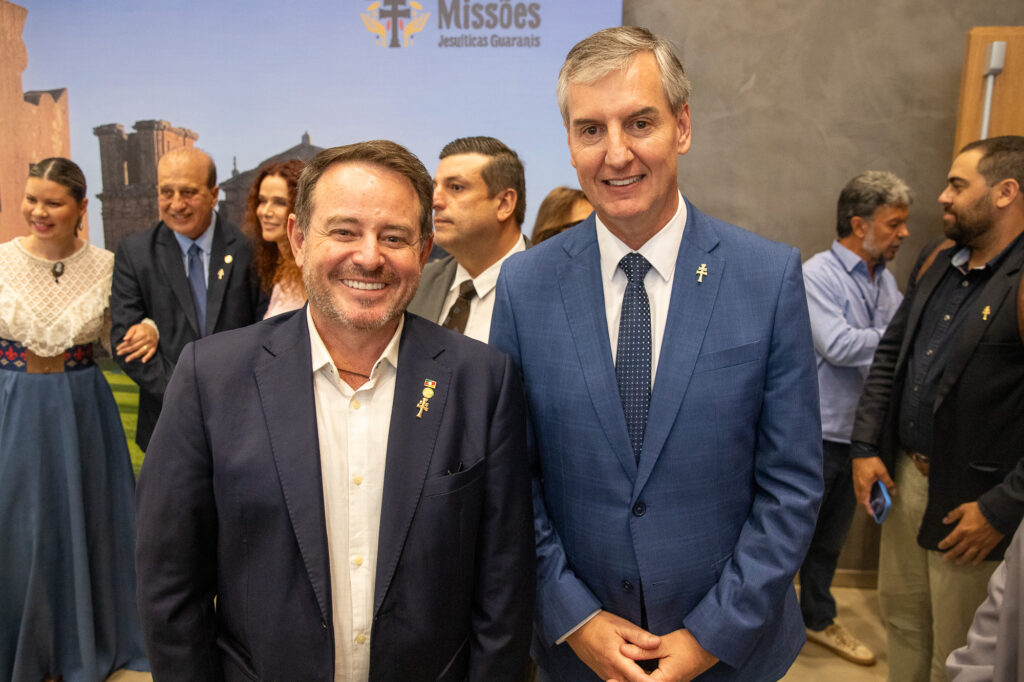 Secretário de Turismo do RS Ronaldo Santini e o Secretário de Cultura do RS Eduardo Loureiro
